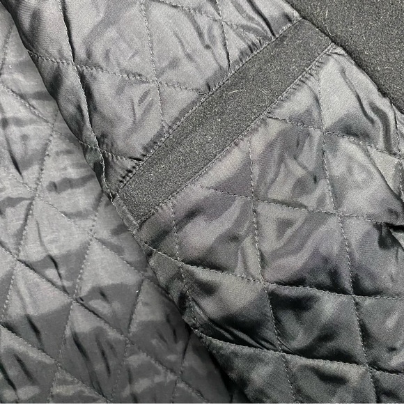 J Crew Black Wool Coat Men’s Size Large - Picture 7 of 11